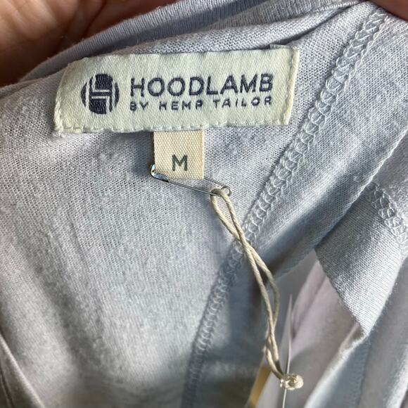 New Hoodlamb by Hemp Tailor Grey Open Back Short Sleeve Top Womens medium - Picture 6 of 14